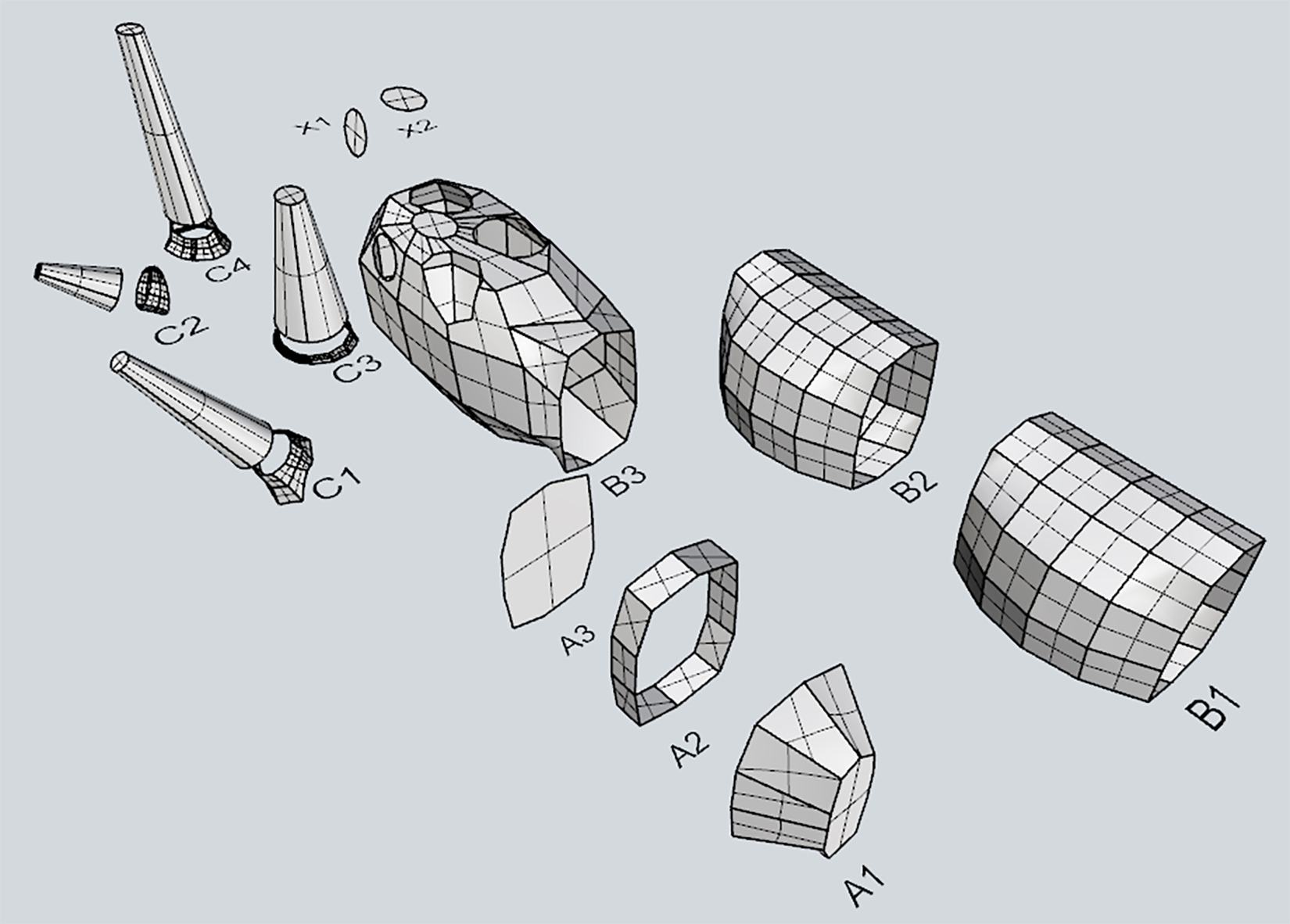 Rhino model for construction docs