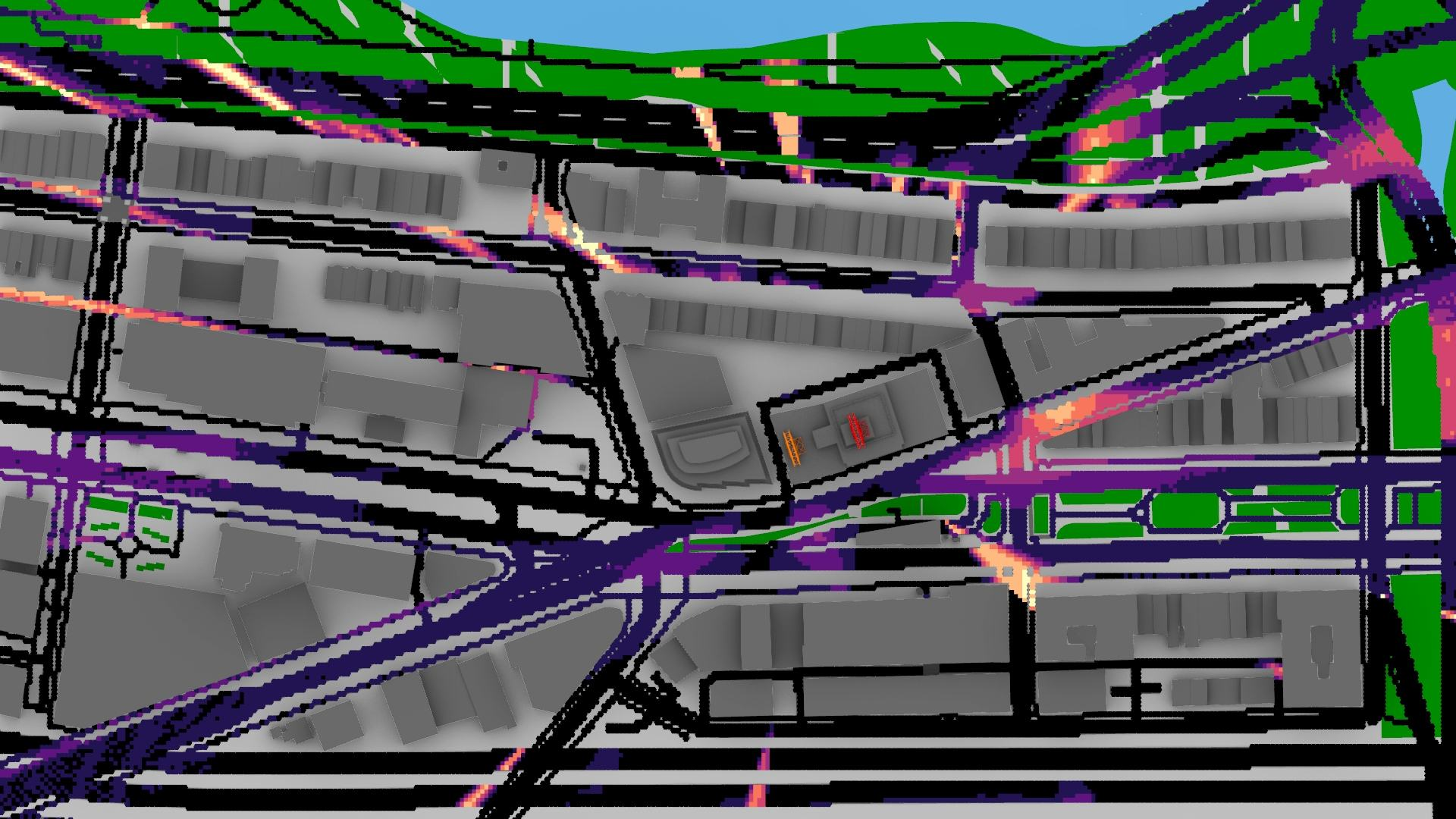 Perspective viewshed study
